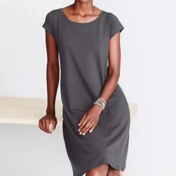 Eileen Fisher | Dresses | Nwt Size Small Eileen Fisher Ballet Neck Organic  Cotton Cap Sleeve Tshirt Dress | Poshmark